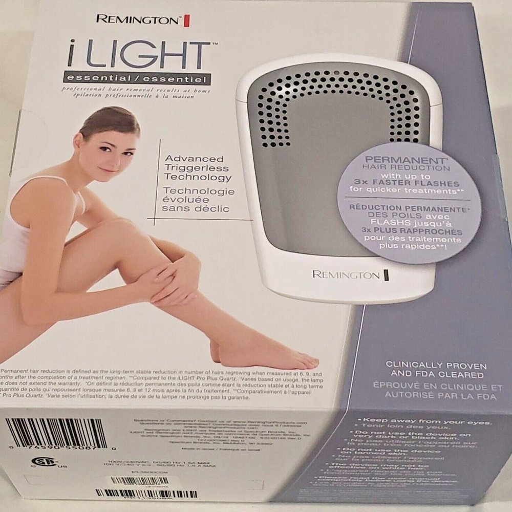 $239 MSRP- Remington iLIGHT Essential IPL / HPL Hair Removal System- Brand New